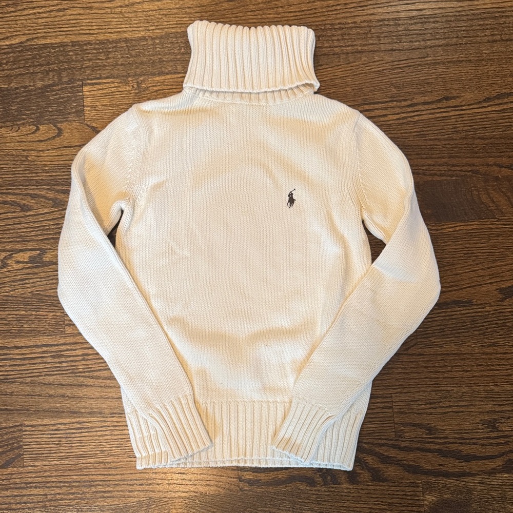 Ralph Lauren Cream Turtleneck Sweater
